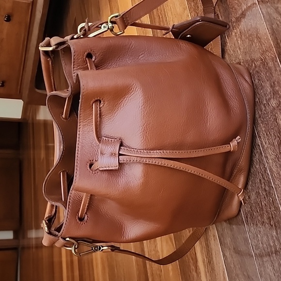 MADEWELL Lafayette Leather BUCKET Bag / EUC - Picture 3 of 13